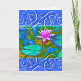 Lotus Blossom Krijg Goed Mooie Kleuren Bedankkaart