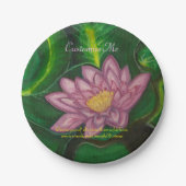 Lotus Blossom (Lily Pad) Papieren Bordje (Voorkant)