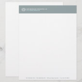 LOTUS BLOSSOM LOGO VOOR GEZONDHEID/WELLNESS Briefh Gepersonaliseerd Briefhoofd (Voorkant / Achterkant)