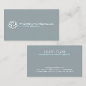 LOTUS BLOSSOM LOGO VOOR GEZONDHEID & WELLNESS VISITEKAARTJE (Voorkant / Achterkant)