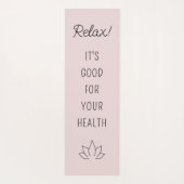Lotus Blossom Motivatie Quote Blush Yogamat (Achterkant)