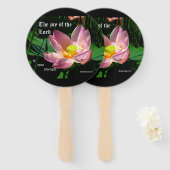 Lotus Blossom Nehemiah 8:10 Handwaaier (Voorkant en achterkant)