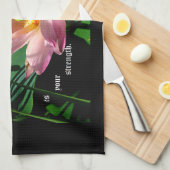 Lotus Blossom Nehemiah 8:10 Theedoek (Quarter Fold)