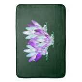 Lotus blossom op zee groene achtergrond badmat (Voorkant Verticaal)