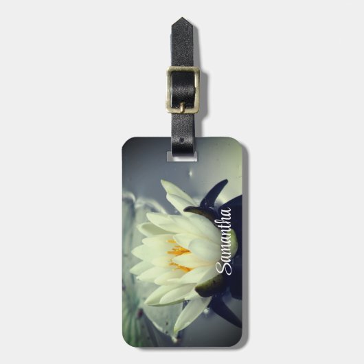 Lotus Blossom Personalized Bagagelabel (Voorkant verticaal)