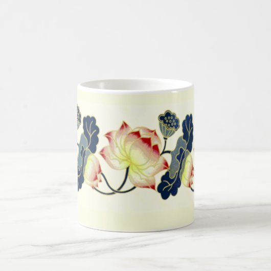  Lotus Blossom print Koffiemok (Center)