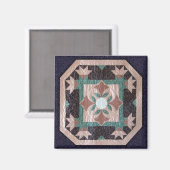 Lotus Blossom Quilt Magneet (Voorkant / Achterkant)