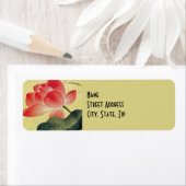 Lotus Blossom Retouradreslabels Etiket (Insitu)