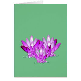 Lotus blossom roze op zee groene achtergrond