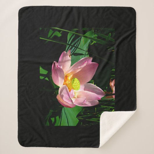 Lotus Blossom Sherpa Deken (Voorkant)