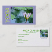 LOTUS BLOSSOM YOGA INSTRUCTION VISITEKAARTJE (FOTO (Voorkant / Achterkant)