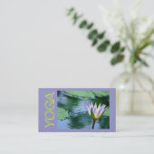 LOTUS BLOSSOM YOGA INSTRUCTION VISITEKAARTJE (FOTO (Staand voorkant)