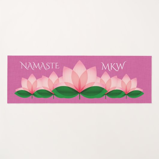 Lotus Blossom Yoga Mat (Voorkant (horizontaal))