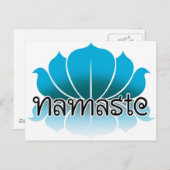 Lotus Blue Briefkaart (Voorkant / Achterkant)