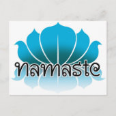 Lotus Blue Briefkaart (Voorkant)