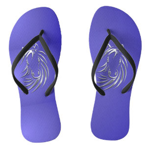 Lotus Blue Horse Head Teenslippers