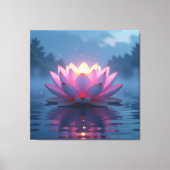 „Lotus – Blüte der Reinheit und Erleuchtung“ Canvas Afdruk (Voorkant)