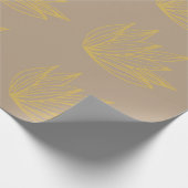 Lotus Botanical Kraft Wrapping Paper Cadeaupapier (Hoek)