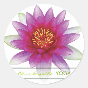 Lotus Breathe Ronde Sticker
