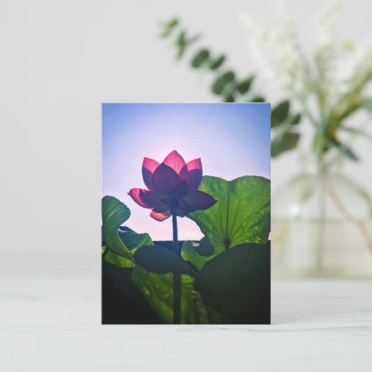 Lotus Briefkaart (Staand voorkant)