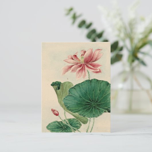 Lotus Briefkaart (Staand voorkant)