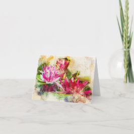 Lotus-briefkaart voor elke gelegenheid bedankkaart