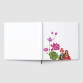 Lotus, bruid en bruidegom afbeelding gastenboek (Volledig)