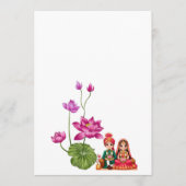 Lotus, bruid en bruidegom  menu (Voorkant)