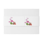 Lotus, bruid en bruidegom Nep Uitnodigingen Wikkel (Achterkant Voorbeeld)