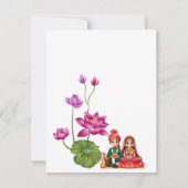 Lotus, bruid en bruidegom  save the date (Voorkant)