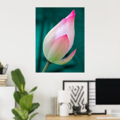 Lotus Bud Tranquility poster (Thuiskantoor)