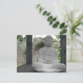 Lotus Buddha Briefkaart (Staand voorkant)
