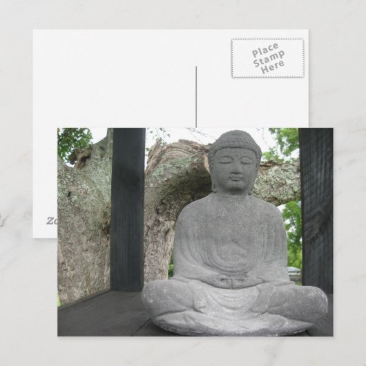 Lotus Buddha Briefkaart (Voorkant / Achterkant)