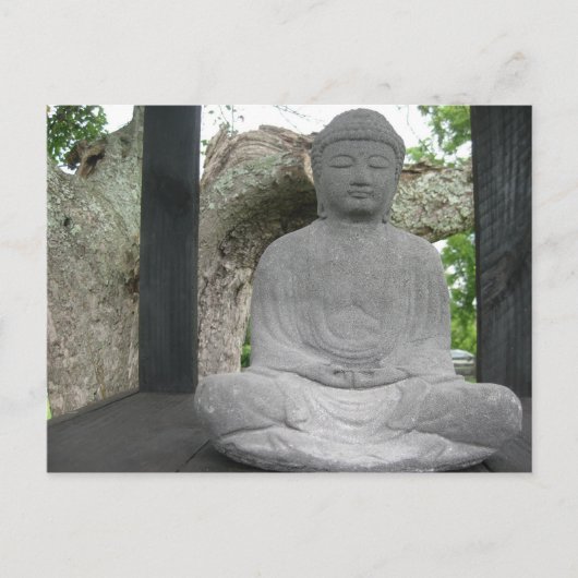 Lotus Buddha Briefkaart (Voorkant)