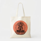 Lotus Buddha Tote Bag (Voorkant)