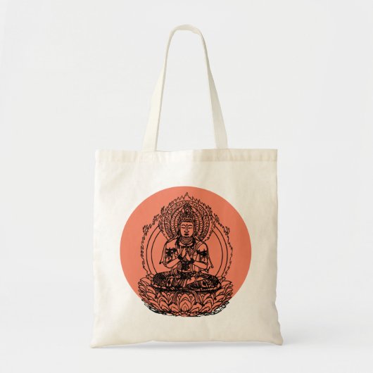 Lotus Buddha Tote Bag (Voorkant)