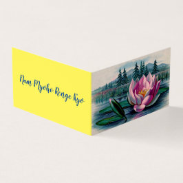 Lotus Buddhist Nam Myoho Renge Kyo Visitekaartje