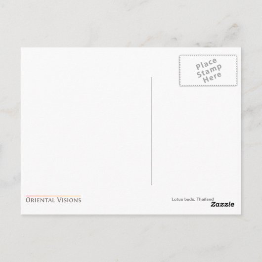 Lotus buds briefkaart (Achterkant)