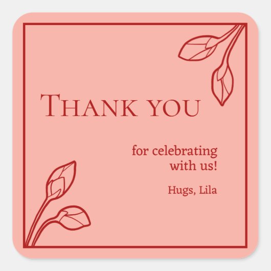 Lotus Buds Gepersonaliseerde Partij Stickers (Voorkant)