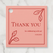 Lotus Buds Gepersonaliseerde Partij Voorkeur Label