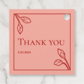 Lotus Buds Gepersonaliseerde Partij Voorkeur Label (Achterkant)