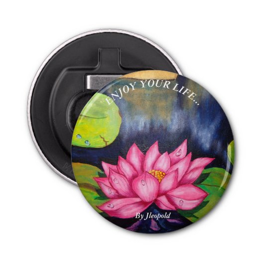 lotus button flesopener (Voorkant)