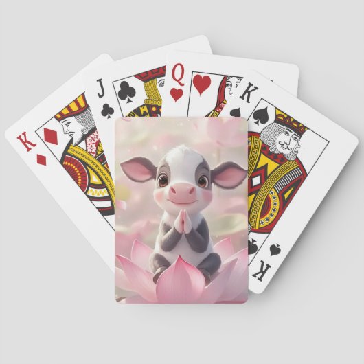 Lotus Calf: Onschuld in bloei Pokerkaarten (Achterkant)