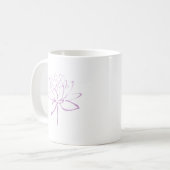 Lotus Calligraphy (Lavendel) Koffiemok (Voorkant links)