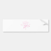 Lotus Calligraphy (roze) Bumpersticker (Voorkant)