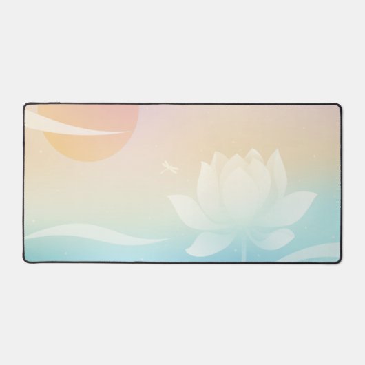 Lotus Calm Desk Mat (Voorkant)