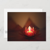 Lotus Candle Holder Briefkaart (Voorkant / Achterkant)