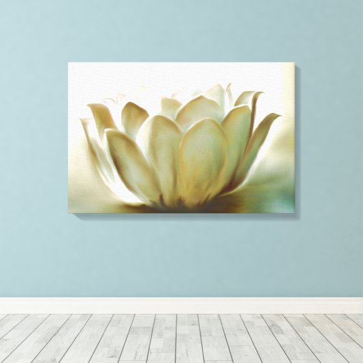 Lotus Canvas Afdruk (Insitu (Houten vloer))