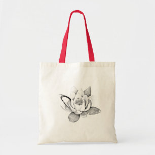 LOTUS CANVAS TAS IN ZWART EN WITTE