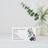 LOTUS | Chinese penseelschilderkunst Visitekaartje (Staand voorkant)